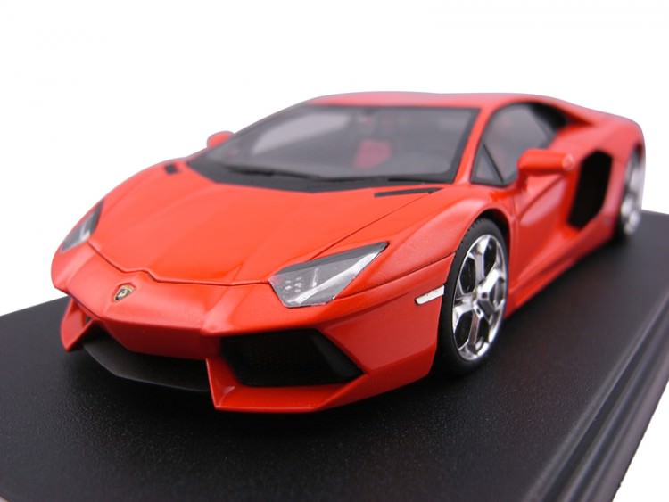 1:43 Lamborghini Aventador LP700-4 [всё открывается], L.e. 500 pcs. (orange red)