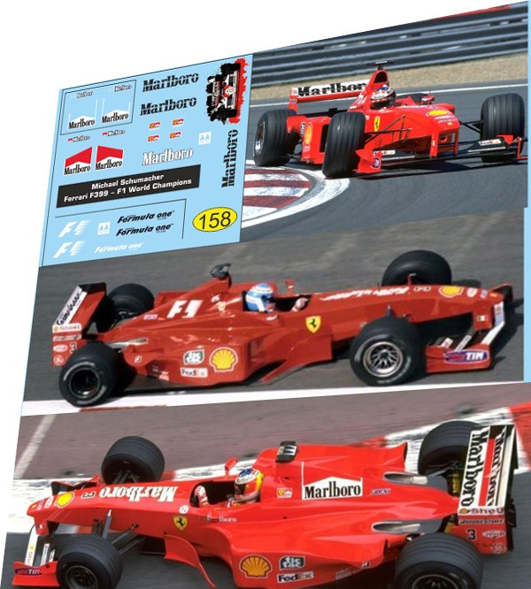 1:43 набор декалей Formula 1 №31 - Ferrari F399 - 120 200