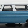 1:43 CHEVROLET Suburban 1966 Blue with White Roof