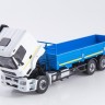 1:43 КАМский грузовик-65207-87 (S5) бортовой, белый / синий