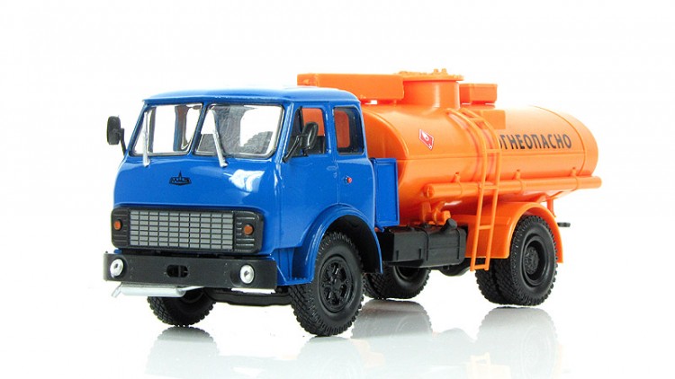 1:43 МАЗ-5334 АЦ-8 "Огнеопасно", синий / оранжевый
