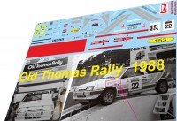 1:43 набор декалей ВАЗ 2108 OLD TOOMAS  Rally 1988
