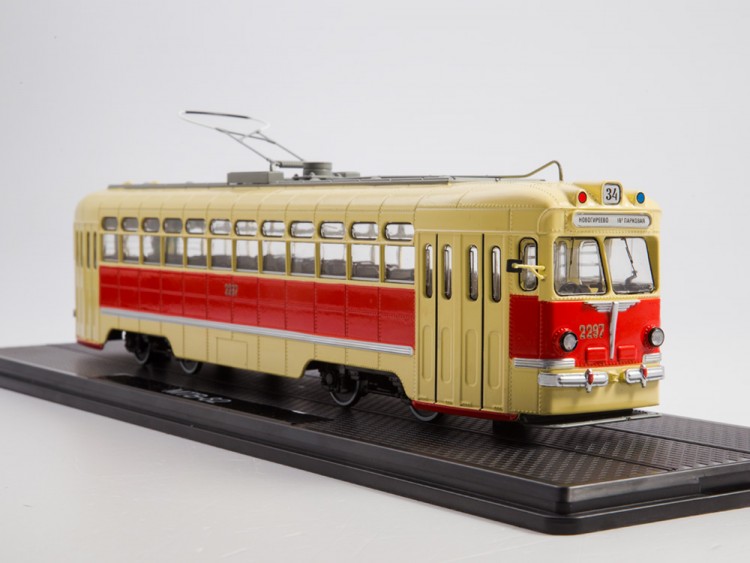 1:43 Трамвай МТВ-82, красный / желтый
