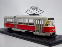 1:43 Трамвай Tatra-T2, красный / белый