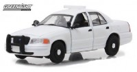 1:43 FORD Crown Victoria Police Interceptor with accessories 1998 Plain White