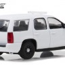 1:43 CHEVROLET Tahoe Police PPV with accessories 2010 Plain White