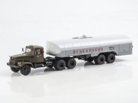 1:43 КРАЗ-258Б1 с п/п ТЗ-22, хаки / серый