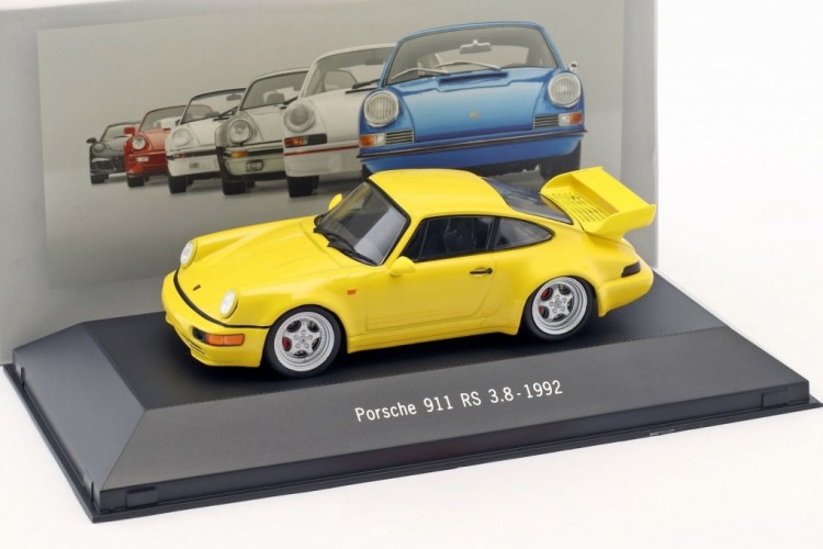 1:43 PORSCHE 911 RS 3.8 (964) 1992 Yellow