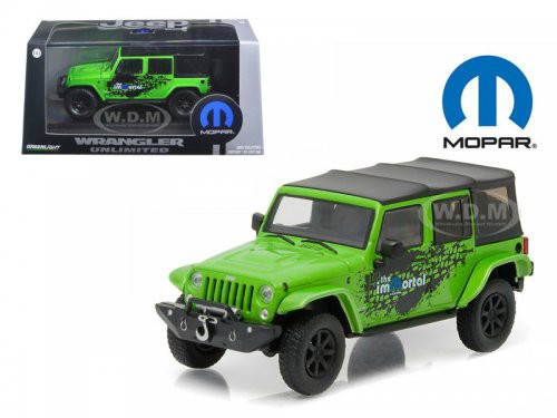 1:43 JEEP Wrangler 4x4 Unlimited MOPAR Edition The Immortal Tribute 5-дв.(Soft Top) 2014 Green