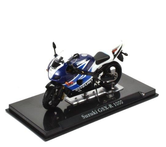 1:24 мотоцикл SUKUZI GSX-R 1000 Blue/Light Blue/White