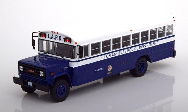 1:43 автобус GMC 6000 "Los Angeles Police Department" (Полиция Лос-Анжелеса) 1988 Blue/White
