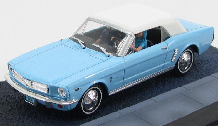 1:43 FORD Mustang Convertible "Thunderball" 1965 Light Blue