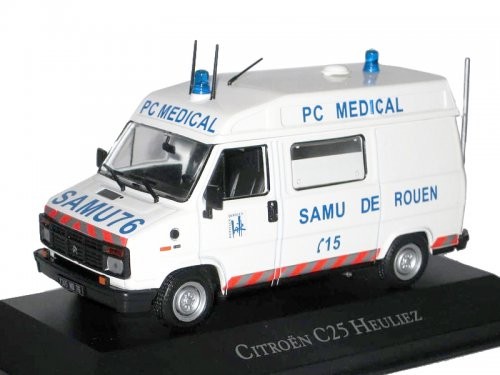 1:43 CITROEN C25 Heuliez "SAMU 76 PC Medical Ambulance" (скорая медицинская помощь) 1984