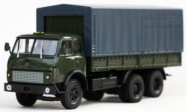 1:43 МАЗ 516Б с тентом (1977-1980) (зеленый)