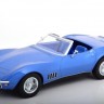1:18 CHEVROLET Corvette Convertible C3 1969 Blue Metallic