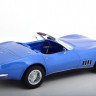 1:18 CHEVROLET Corvette Convertible C3 1969 Blue Metallic