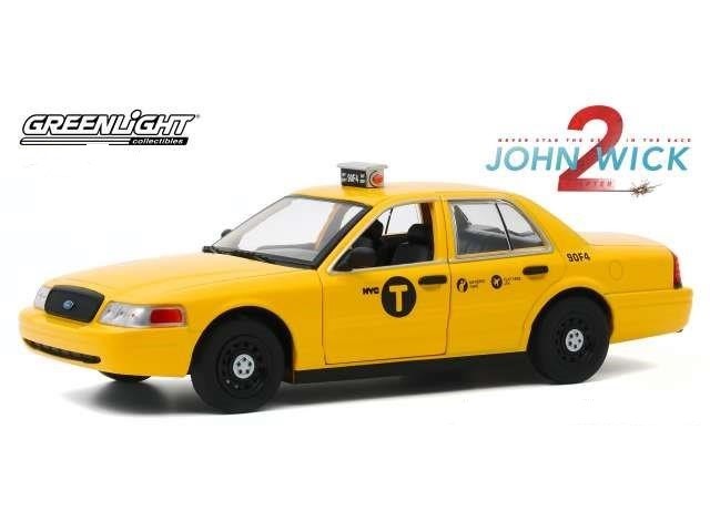 1:24 FORD Crown Victoria "NYC Taxi" (такси Нью-Йорка) 2008 (из к/ф "Джон Уик II")