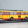 1:43 Троллейбус Skoda-9TR (красно-жёлтый)