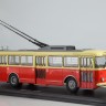 1:43 Троллейбус Skoda-9TR (красно-бежевый)