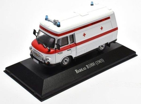 1:43 BARKAS B1000 SMH-3 Ambulance 1965 White/Red
