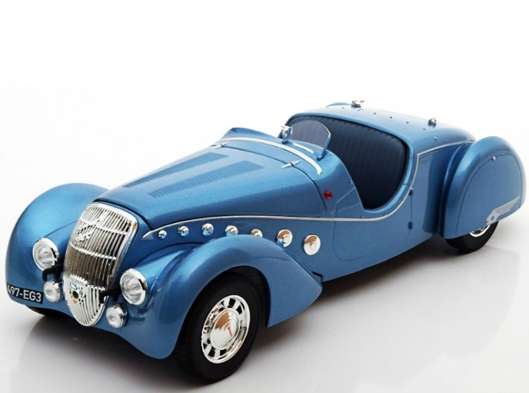1:18 PEUGEOT 302 Darl'Mat Roadster 1937 Blue Metallic
