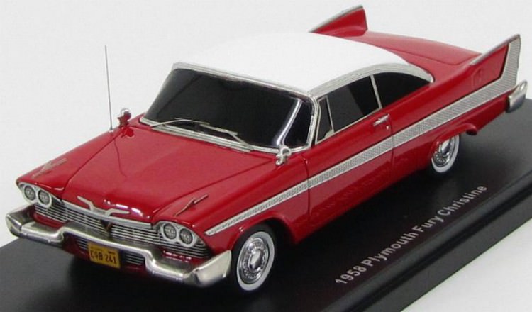 1:43 Plymouth Fury from the movie "Christine" 1958 (red / white)