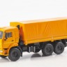 1:43 КАМский грузовик-43118 (рестайлинг) бортовой с тентом, оранжевый