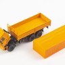 1:43 КАМский грузовик-43118 (рестайлинг) бортовой с тентом, оранжевый