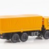 1:43 КАМский грузовик-43118 (рестайлинг) бортовой с тентом, оранжевый