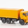 1:43 КАМский грузовик-43118 (рестайлинг) бортовой с тентом, оранжевый