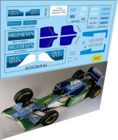 1:43 набор декалей Formula 1 Выпуск №3 Benetton B194 Шумахер 1994