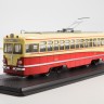1:43 Трамвай МТВ-82, желтый / красный
