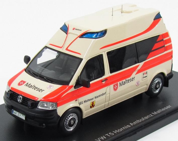 1:43 VW T5 Hornis Ambulance Malteser SEG Warendorf 2010