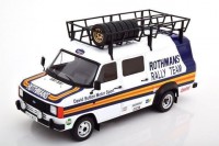 1:18 FORD Transit MKII техничка "Rothmans Rally Team" с багажником и колесами на крыше 1980