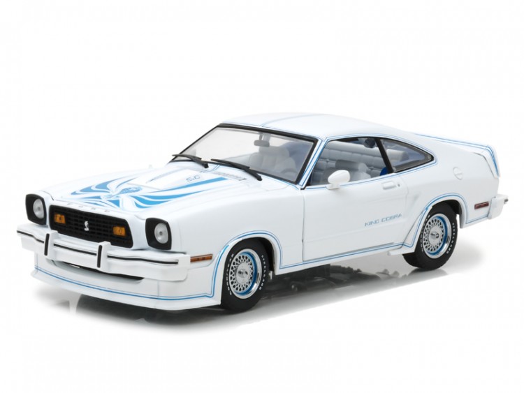 1:18 FORD Mustang II King Cobra 1978 White/Blue