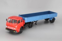 1:43 МАЗ-504 с полуприцепом МАЗ-9380 (1981), красный / синий