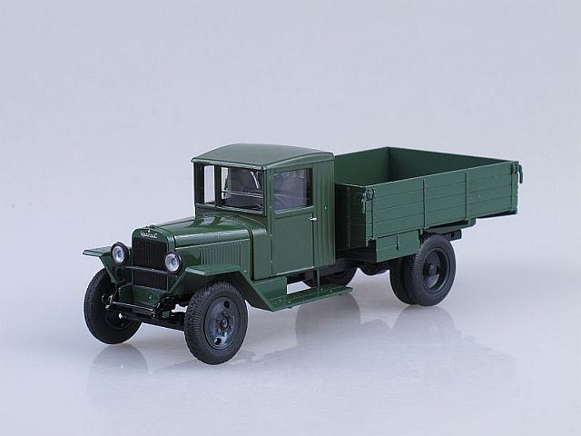1:43 Уральский грузовик ЗИС 5 бортовой, т.зеленый