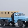 1:43 Уральский грузовик 375Д бортовой с тентом (голубой)