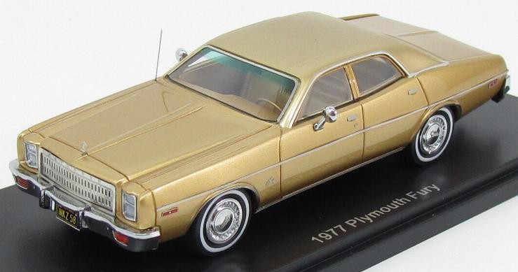 1:43 PLYMOUTH Fury 1977 Gold