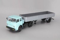 1:43 МАЗ-504 с полуприцепом МАЗ-9380 (1986), голубой / серый