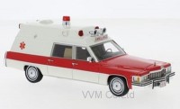 1:43 CADILLAC Superior Ambulance (скорая медицинская помощь) 1977 White/Red