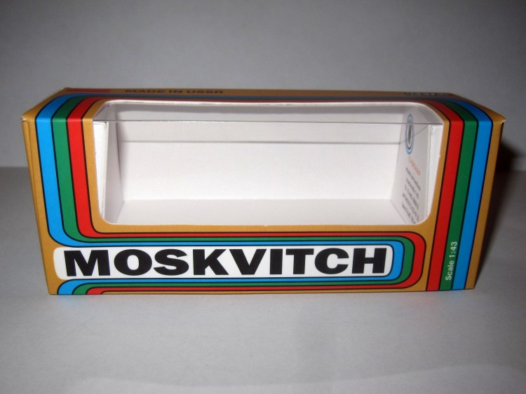 1:43 Коробка для моделей Москвич (радуга)