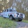 1:43 MOSKVITCH - 412 Stasys Brundza / Viktor Iljin, USSR. WRC Rally 1000 Lakes Finland 1973