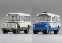 1:43 Комплект: Автобус Курганского завода «685М» 1985 г и «Пункт Эмоциональной Разгрузки» ГАИ 1978 г