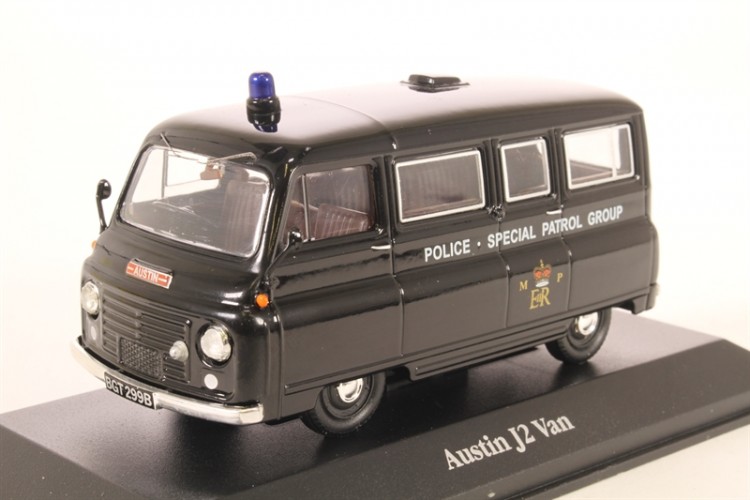 1:43 AUSTIN J2 Van "Metropolitan Police" 1962 Black