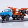 1:43 Миасский грузовик 43204-41 лесовоз с прицепом-роспуском (синий/оранжевый)