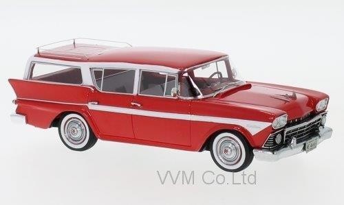 1:43 RAMBLER Customs Cross Country 6 Station Wagon 1958 Red/White