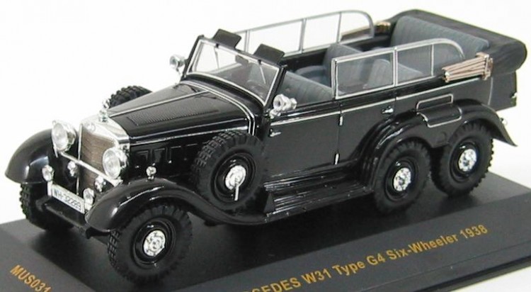 1:43 Mercedes-Benz W31 Type G4 Six-Wheeler (1938) Black