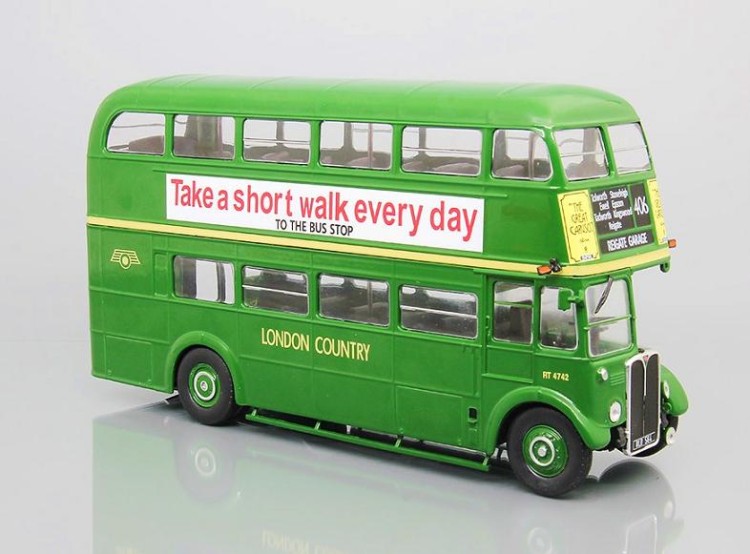 1:43 автобус AEC REGENT III RT "LONDON COUNTRY" UNITED KINGDOM 1947 Green