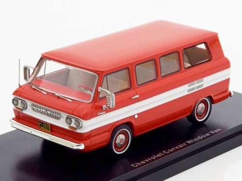 1:43 CHEVROLET Corvair Window Van (микроавтобус) 1963 Red/White
